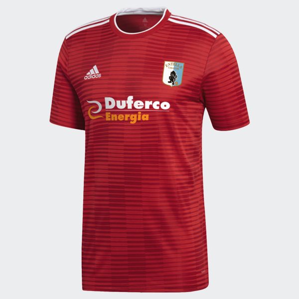 maglia rossa adidas